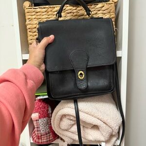 Coach Black Leather Crossbody Bag